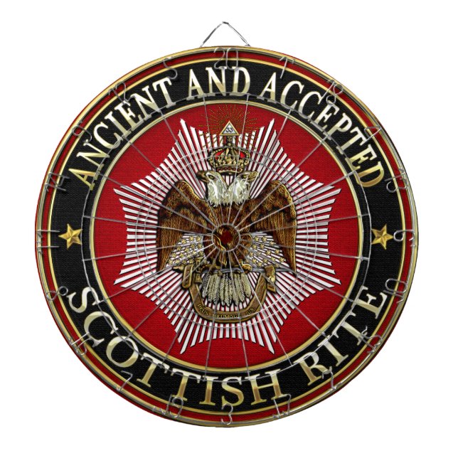 [200] Scottish Rite Double-headed Eagle Dartscheibe (vorne)
