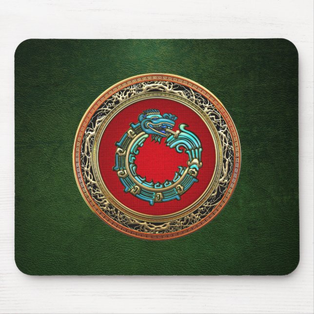 [200] Serpent God Quetzalcoatl [Jade] Mousepad (Vorne)