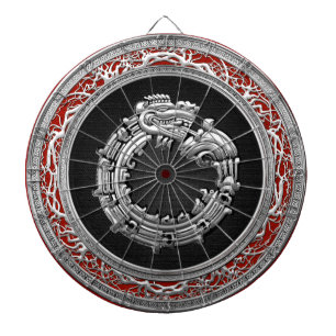 [200] Serpent God Quetzalcoatl [Silver] Dartscheibe