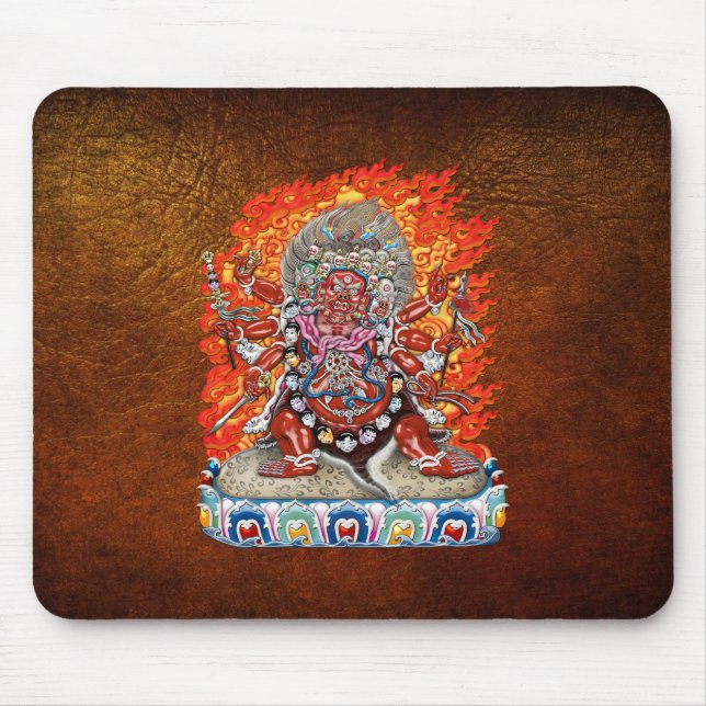 [200] Tibetan Thangka - Wrathful Deity Hayagriva Mousepad (Vorne)