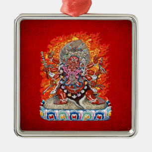 [200] Tibetan Thangka - Wrathful Deity Hayagriva Silbernes Ornament