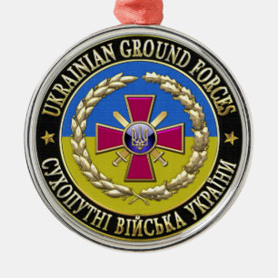 [200] Ukrainische Landstreitkräfte [Sonderausgabe] Ornament Aus Metall