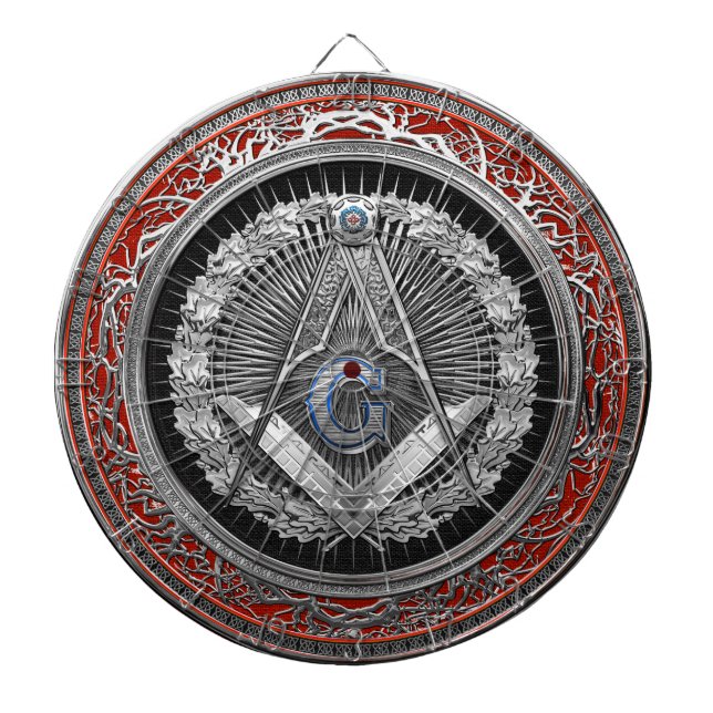 [200] Vorlagenmaurer - silbernes Quadrat u. Dartscheibe (vorne)