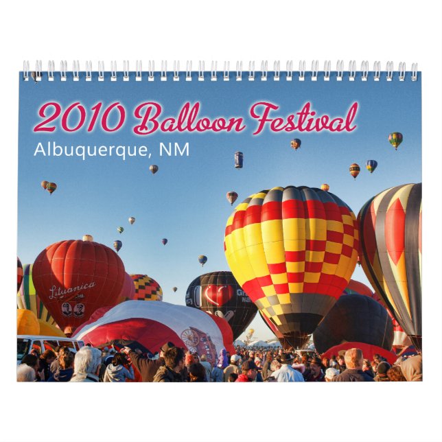 2010 Albuquerque, Nanometer-Ballon-Festival Kalender (Titelbild)