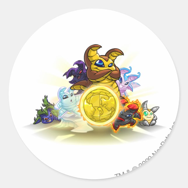 2010 Altador Cup Yooyu Group Runder Aufkleber (Vorderseite)