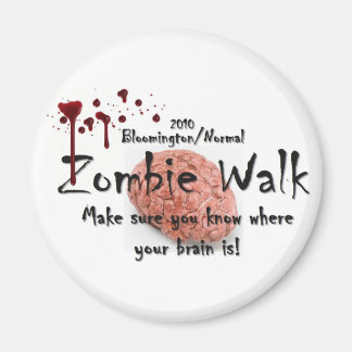 2010 Bloomington/Normal-Zombie-Spaziergang Magnet