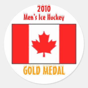 2010 Kanada - Eishockey der Männer - Goldmedaille Runder Aufkleber