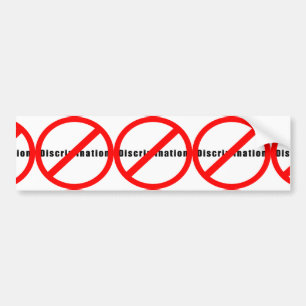 2010 KEINE DISKRIMINIERUNG GLEICHSTELLUNG INTERRAZ AUTOAUFKLEBER