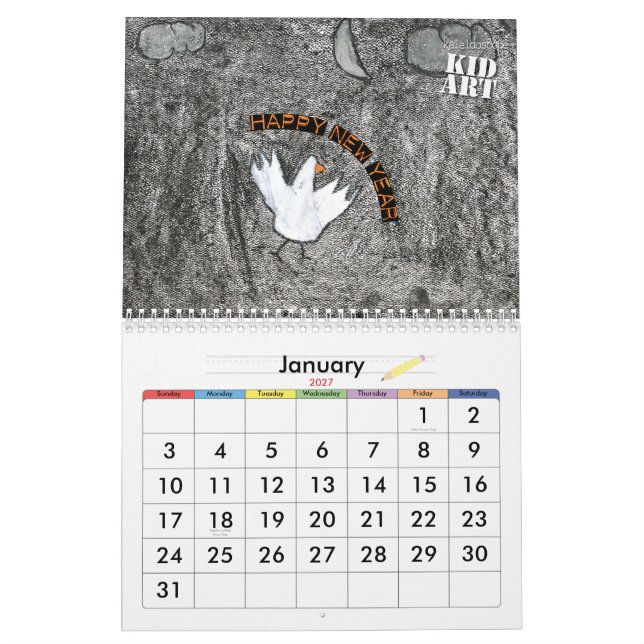 2010 Kinderkunst-Kalender Kalender (Jan 2027)