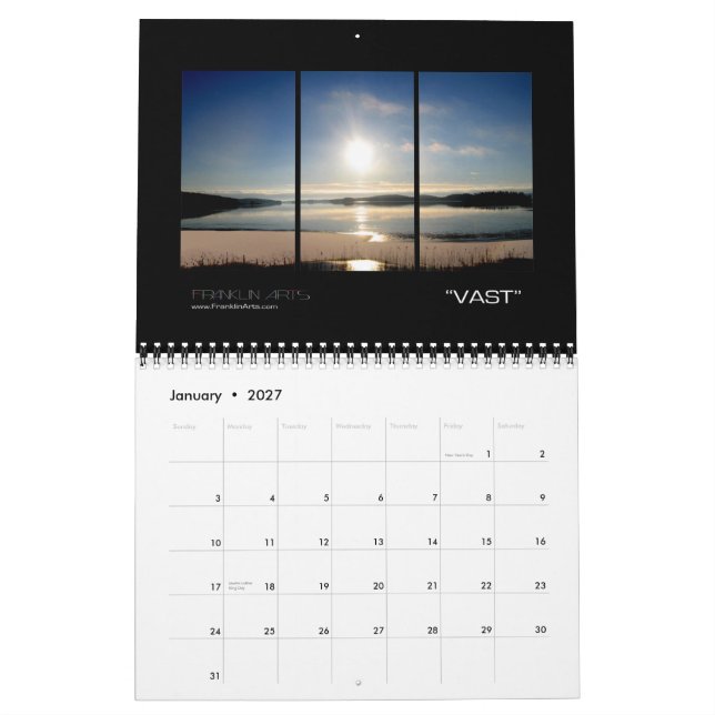 2010 Landschaften u. Sonnenuntergänge Kalender (Jan 2027)