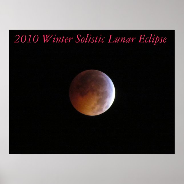 2010 Winter Solistic Lunar Eklipse Canvas Print Poster (Vorne)