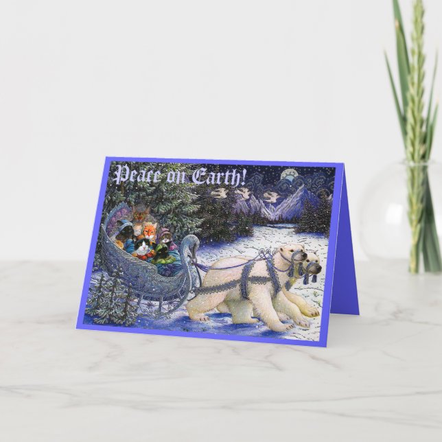 2010XMASCatCard, Weltfrieden! Feiertagskarte (Vorderseite)