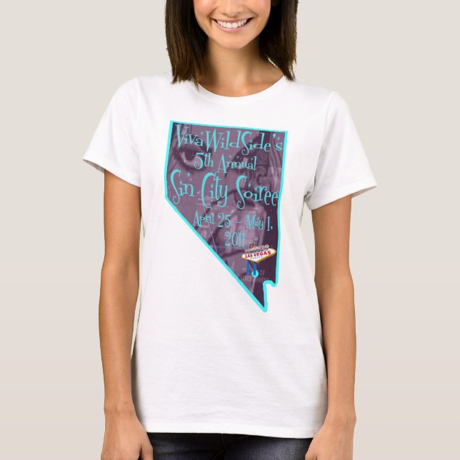 2011 5. jährliches Sin City Soiree-"Nevada" Logo T-Shirt (Vorderseite)