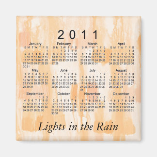 2011 Abstract Mini Kalender Magnet