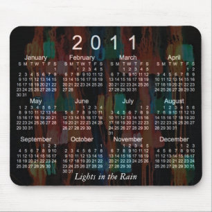 2011 abstrakter Kalender Mousepad