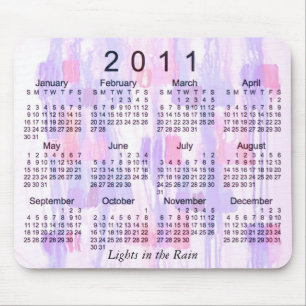 2011 abstrakter Kalender Mousepad