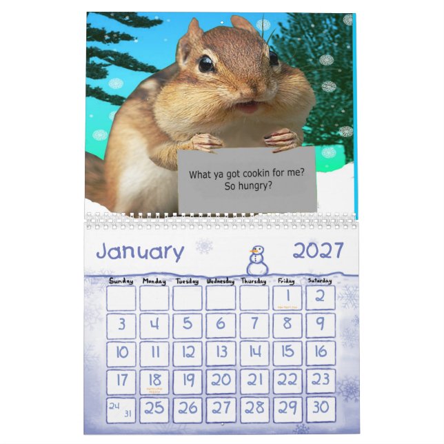 2011 Eichhörnchen-Kalender Kalender (Jan 2027)