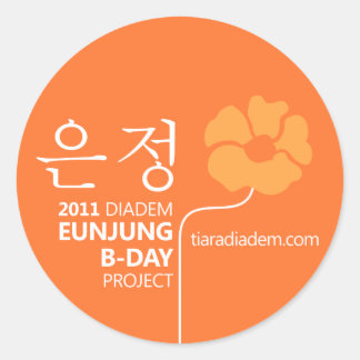 2011 Eunjung Geburtstagsticker Runder Aufkleber