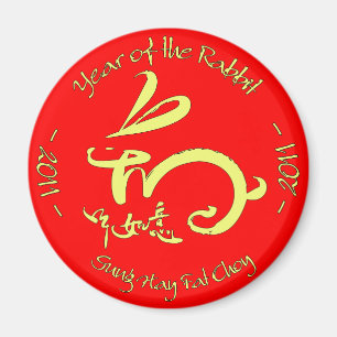 2011 Jahr des Kaninchen-Chinesischen Neujahrs Magnet