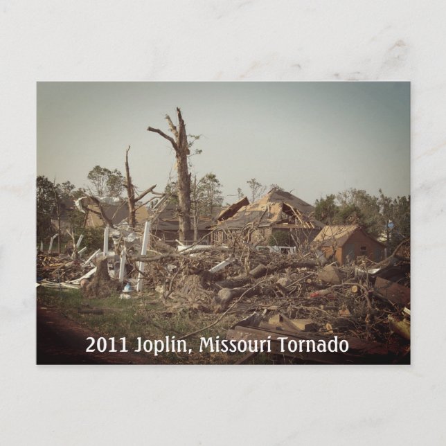 2011 Joplin tornado in Missouri Postcard Postkarte (Vorderseite)