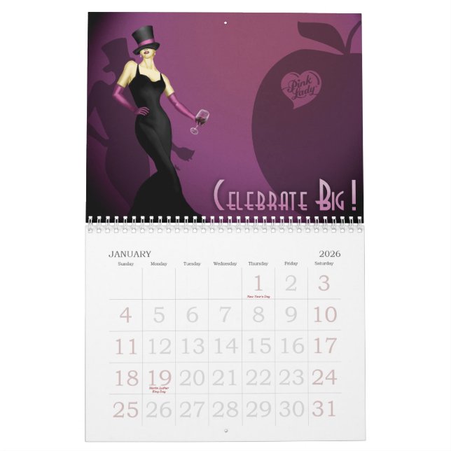 2011 Kalender rosa Damen-Amerikas (Jan 2026)