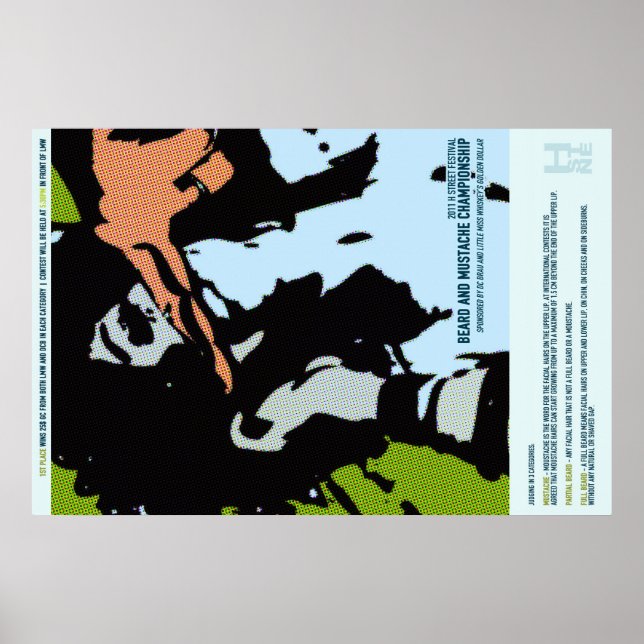 2011 MUSTACHE UND BARD CHAMPIONSHIP POSTER (Vorne)