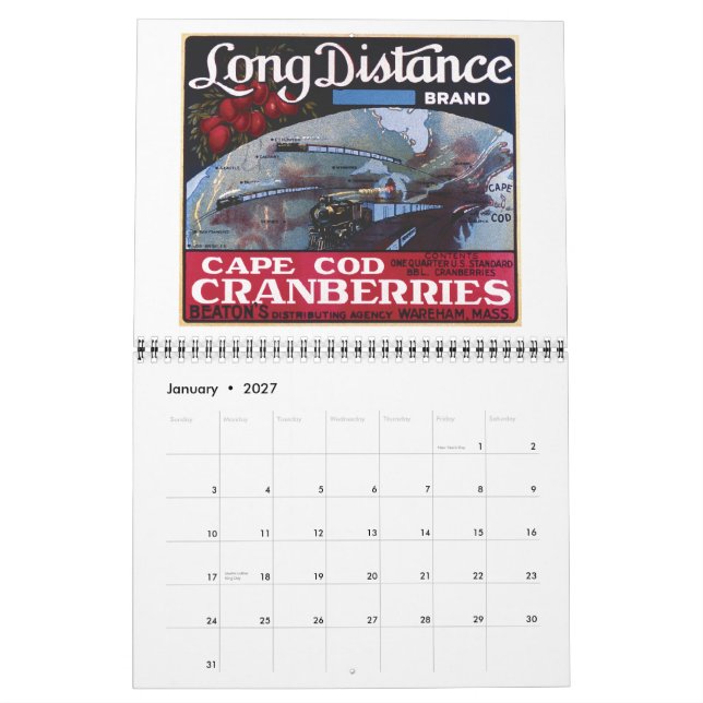 2011 Preiselbeer-Kalender Kalender (Jan 2027)