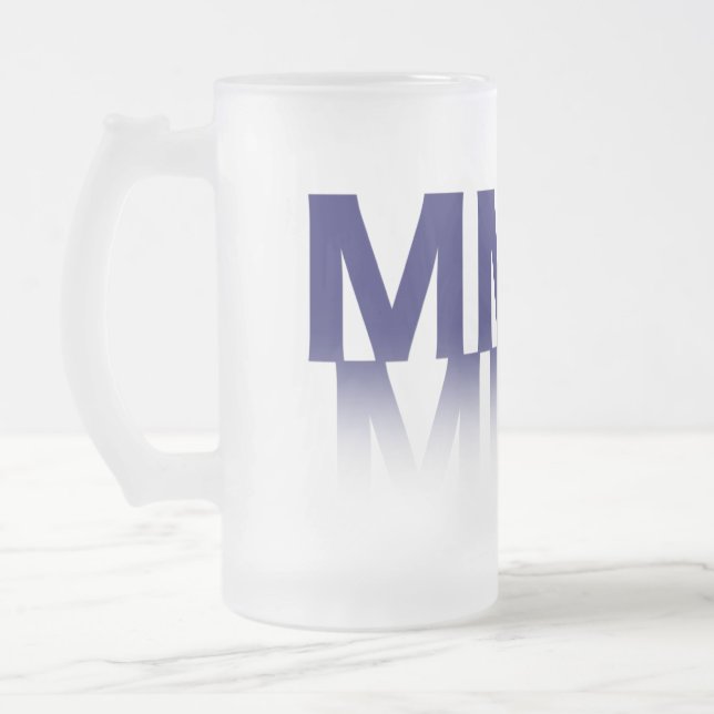 2011, römische Ziffern Mattglas Bierglas (Links)