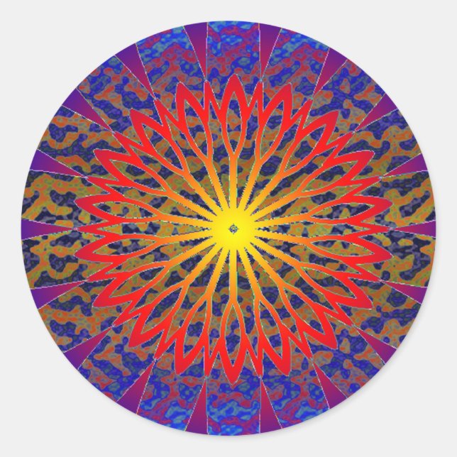 2011 SDC SUN Dial Chakra Runder Aufkleber (Vorderseite)