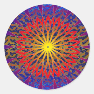 2011 SDC SUN Dial Chakra Runder Aufkleber