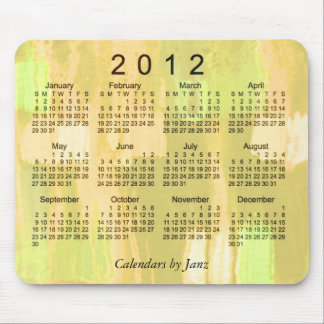 2012 abstrakter Kalender Mousepad