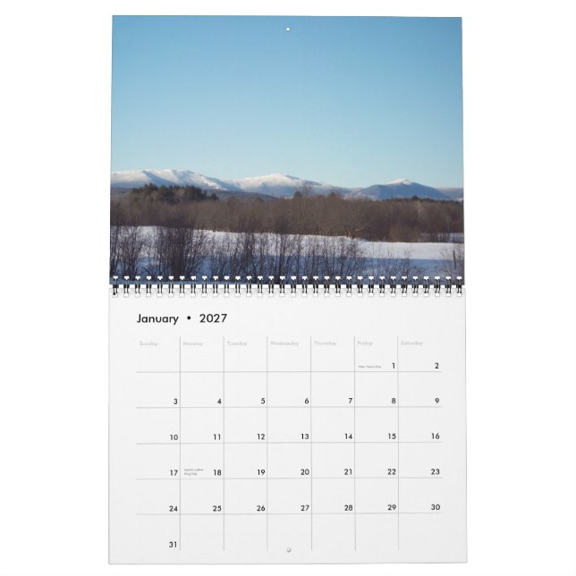 2012 Ansichten von Maine-Kalender Kalender (Jan 2027)