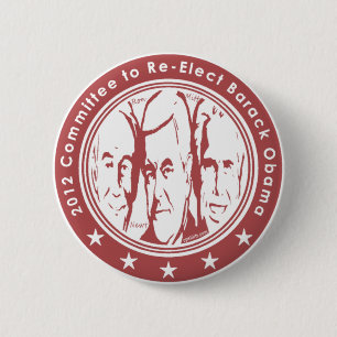 2012 Ausschuss zur Wiederwahl von Barack Obama Button