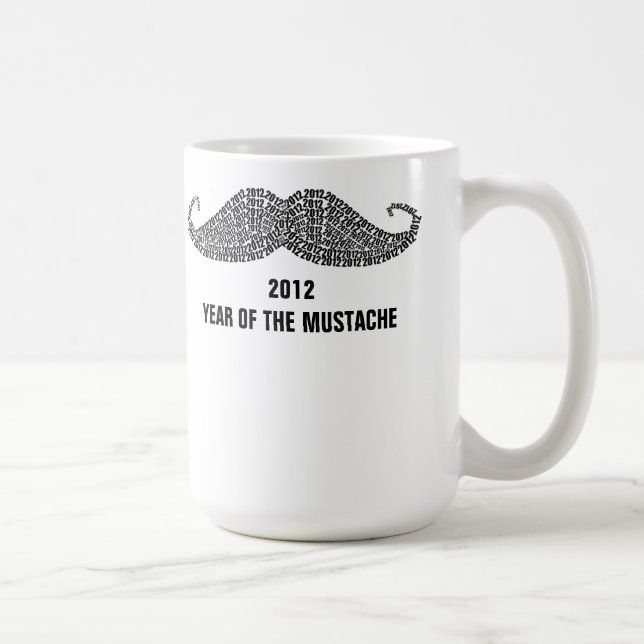 2012 Das Jahr der Mustache Tasse (Rechts)