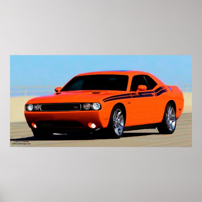 2012 DODGE CHALLENGER RT POSTER (Vorne)