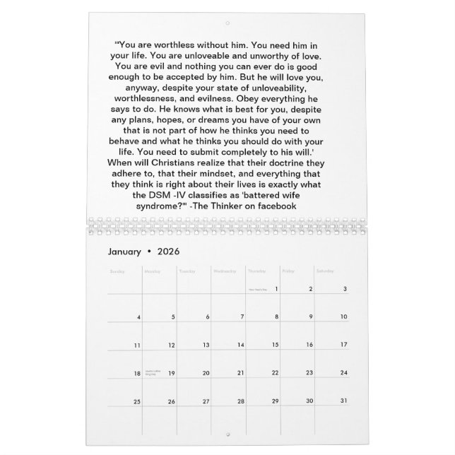 2012: Ein Jahr in den Atheistenzitaten durch den Kalender (Jan 2026)