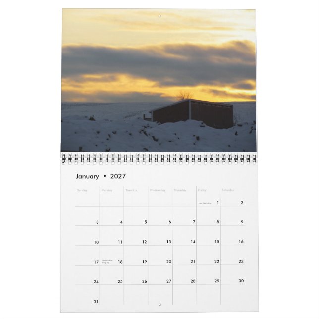 2012: Ein Jahr in den Bergen Kalender (Jan 2027)