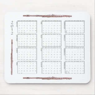 2012 Flöten-Kalender Mousepad