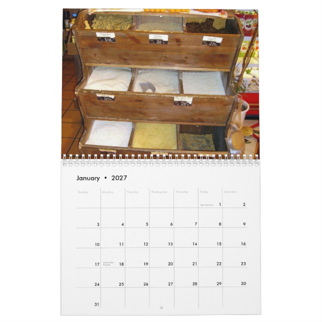 2012 Grieche-Supermarkt-Kalender Kalender (Jan 2027)