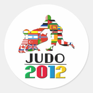 2012: Judo Runder Aufkleber
