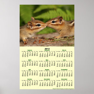 2012-Kalender - Baby-Chipmunk-Poster-Kalender Poster