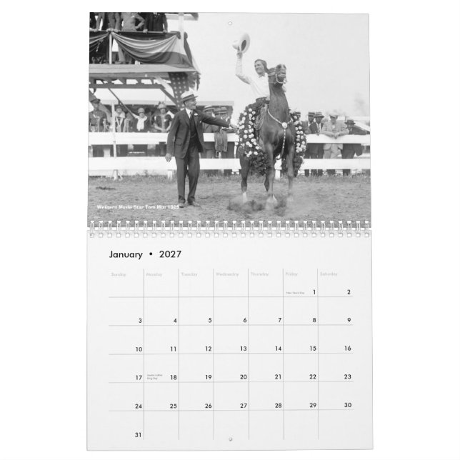 2012 Kalender - frühe 1900s PferdeFotos (Jan 2027)