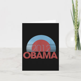 2012 Obama Retro Vintage Karte