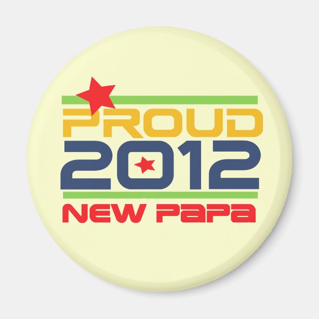 2012 Papa-T - Shirt und Geschenke Magnet (Vorne)