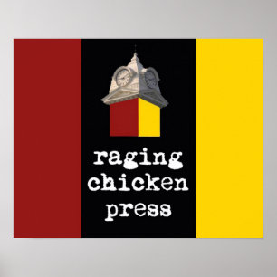 2012 rasendes Huhn-Presseentwurfsplakat Poster