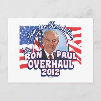 2012 Ron Paul Overhaul Postkarte