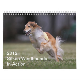 2012 seidenes Windhounds im Aktionskalender Kalender