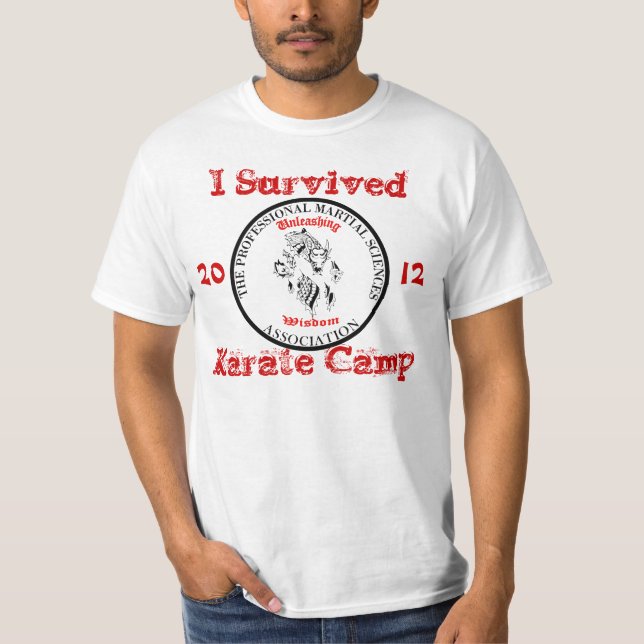 2012 Shirt Karate Camp I ÜBERLEBT (Vorderseite)