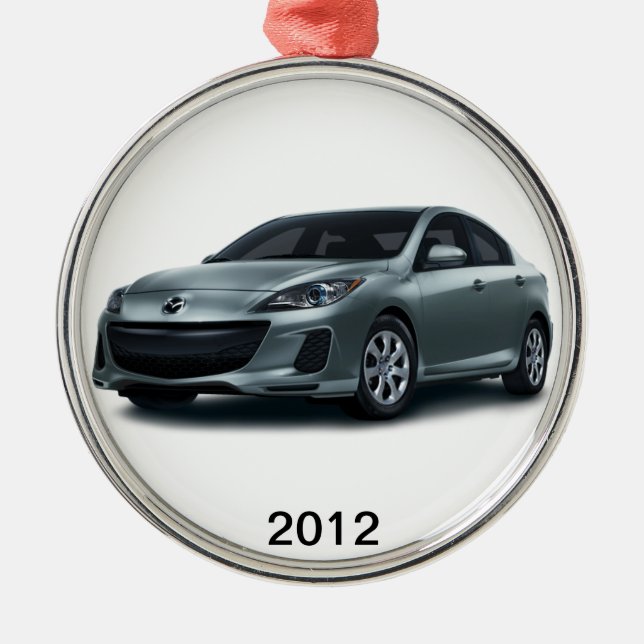 2012 Tür Mazda3 4 Weihnachtsbaumverzierung Ornament Aus Metall (Vorne)