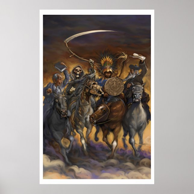 2012 Vier Pferde Poster (Vorne)